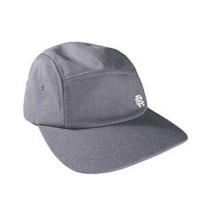 Reigning Champ Embroidered Logo 5-Panel Wool Strapback Hat Gray men's size O/S